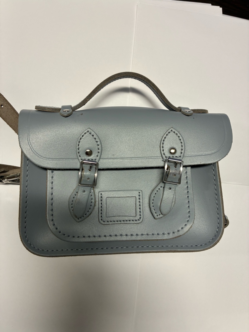 The Cambridge Satchel Company bag Light Blue Leather